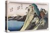 The Lake at Hakone, from 'Fifty-Three Stations of the Tokaido'-Ando Hiroshige-Stretched Canvas