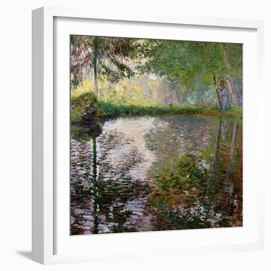 The Lake at Montgeron-Claude Monet-Framed Giclee Print