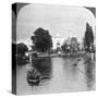 The Lake at the British Empire Exhibition, Wembley, London, C1925-null-Stretched Canvas