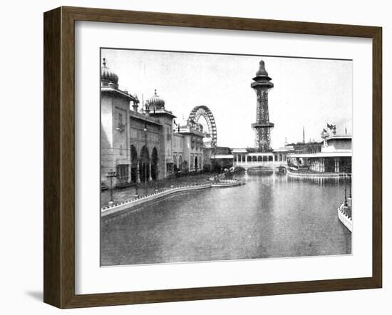 The Lake at the Earl's Court Exhibition, 1898-null-Framed Photographic Print