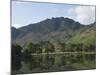 The Lake Buttermere Pines with Haystacks, Lake District National Park, Cumbria, England, UK, Europe-James Emmerson-Mounted Photographic Print