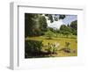 The Lake by South Drive in the 60 Hectare Royal Botanic Gardens at Peradeniya, Near Kandy, Sri Lank-Rob Francis-Framed Photographic Print