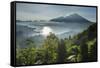 The Lake Danau Batur-Christoph Mohr-Framed Stretched Canvas