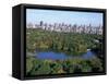 The Lake in Central Park-Rudy Sulgan-Framed Stretched Canvas