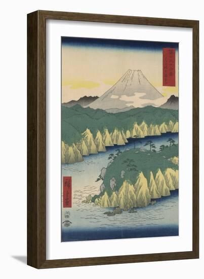 The Lake in Hakone-Ando Hiroshige-Framed Giclee Print