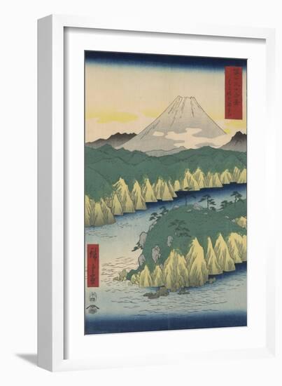 The Lake in Hakone-Ando Hiroshige-Framed Giclee Print