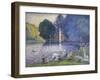 The Lake in the Bois De Boulogne, C.1899-Henri-Edmond Cross-Framed Premium Giclee Print