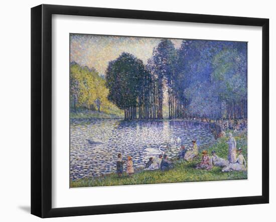 The Lake in the Bois De Boulogne, C.1899-Henri-Edmond Cross-Framed Giclee Print