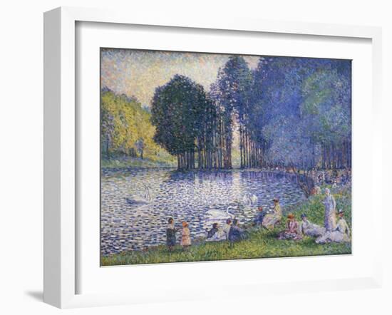 The Lake in the Bois De Boulogne, C.1899-Henri-Edmond Cross-Framed Giclee Print