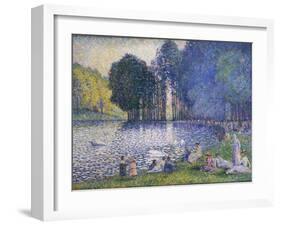 The Lake in the Bois De Boulogne, C.1899-Henri-Edmond Cross-Framed Giclee Print