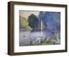 The Lake in the Bois de Boulogne, circa 1899-Henri Edmond Cross-Framed Giclee Print