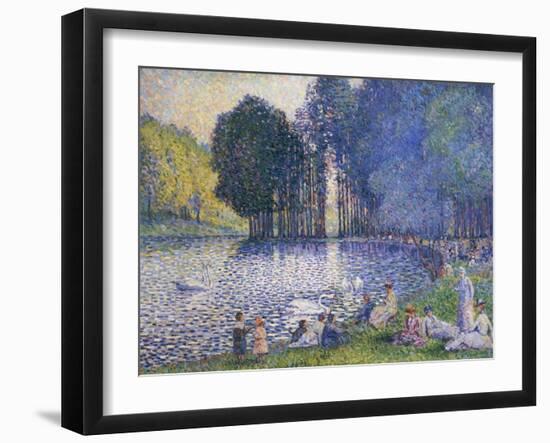 The Lake in the Bois de Boulogne, circa 1899-Henri Edmond Cross-Framed Giclee Print