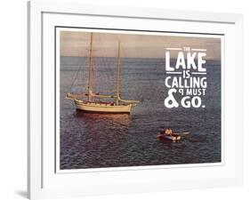 The Lake Is Calling-The Saturday Evening Post-Framed Giclee Print