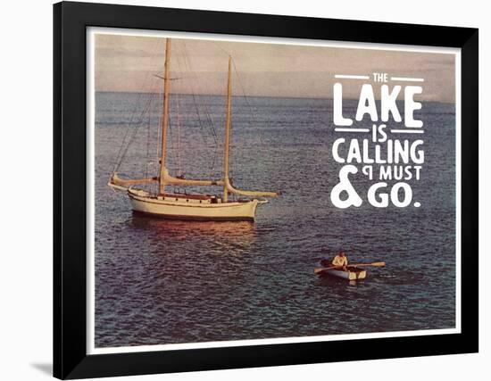 The Lake Is Calling-The Saturday Evening Post-Framed Giclee Print