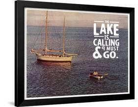 The Lake Is Calling-The Saturday Evening Post-Framed Giclee Print