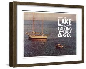 The Lake Is Calling-The Saturday Evening Post-Framed Giclee Print