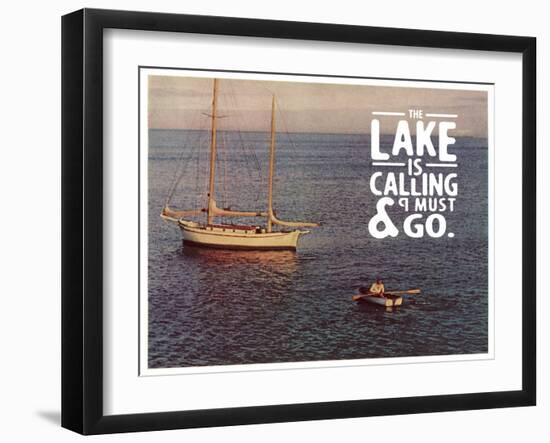 The Lake Is Calling-The Saturday Evening Post-Framed Giclee Print