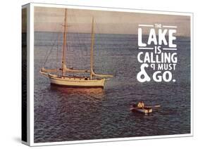 The Lake Is Calling-The Saturday Evening Post-Stretched Canvas