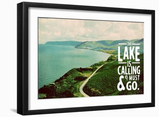 The Lake Is Calling-The Saturday Evening Post-Framed Giclee Print