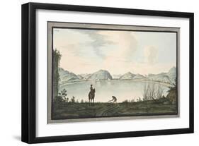 The Lake of Agnano-Pietro Fabris-Framed Giclee Print