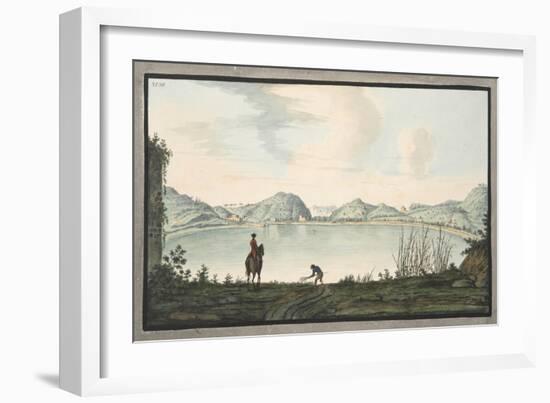 The Lake of Agnano-Pietro Fabris-Framed Giclee Print