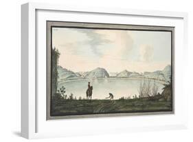 The Lake of Agnano-Pietro Fabris-Framed Giclee Print