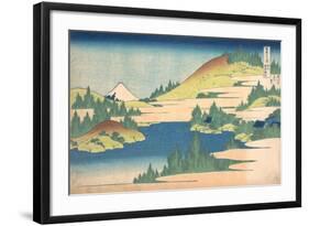 The Lake of Hakone in Sagami Province (From a Series 36 Views of Mount Fuj), 1830-1833-Katsushika Hokusai-Framed Giclee Print