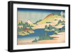 The Lake of Hakone in Sagami Province (From a Series 36 Views of Mount Fuj), 1830-1833-Katsushika Hokusai-Framed Giclee Print