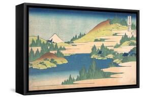 The Lake of Hakone in Sagami Province (From a Series 36 Views of Mount Fuj), 1830-1833-Katsushika Hokusai-Framed Stretched Canvas