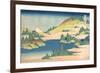 The Lake of Hakone in Sagami Province (From a Series 36 Views of Mount Fuj), 1830-1833-Katsushika Hokusai-Framed Giclee Print