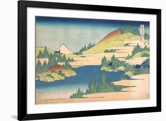 The Lake of Hakone in Sagami Province (From a Series 36 Views of Mount Fuj), 1830-1833-Katsushika Hokusai-Framed Giclee Print