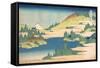 The Lake of Hakone in Sagami Province (From a Series 36 Views of Mount Fuj), 1830-1833-Katsushika Hokusai-Framed Stretched Canvas