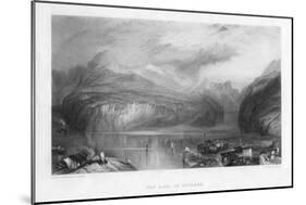 The Lake of Lucerne, 19th Century-R Wallis-Mounted Giclee Print