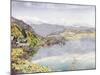 The Lake of Lucerne, Mount Pilatus in the Distance, 1857 (W/C on Paper)-John William Inchbold-Mounted Giclee Print