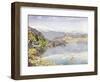 The Lake of Lucerne, Mount Pilatus in the Distance, 1857 (W/C on Paper)-John William Inchbold-Framed Giclee Print