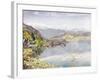 The Lake of Lucerne, Mount Pilatus in the Distance, 1857 (W/C on Paper)-John William Inchbold-Framed Giclee Print