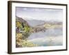 The Lake of Lucerne, Mount Pilatus in the Distance, 1857 (W/C on Paper)-John William Inchbold-Framed Giclee Print