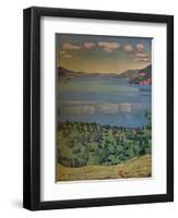 'The Lake of Thun, from Leissigen', c1910-Ferdinand Hodler-Framed Premium Giclee Print