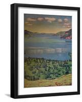 'The Lake of Thun, from Leissigen', c1910-Ferdinand Hodler-Framed Giclee Print
