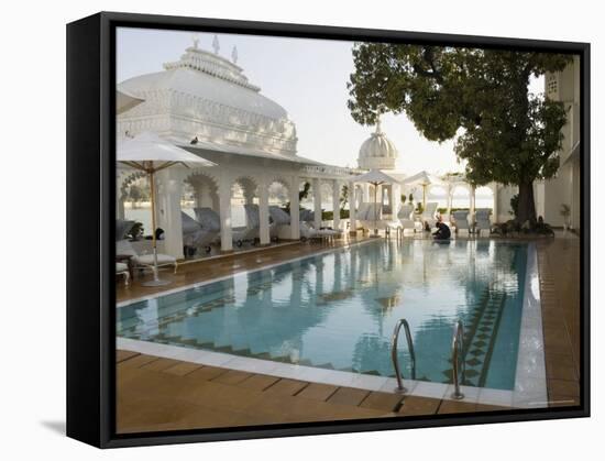 The Lake Palace Hotel on Lake Pichola, Udaipur, Rajasthan State, India-R H Productions-Framed Stretched Canvas