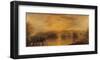 The Lake, Petworth. 1829-J M W Turner-Framed Giclee Print