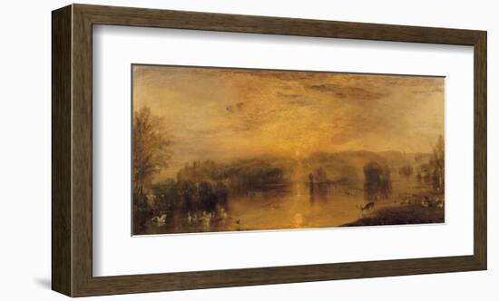 The Lake, Petworth. 1829-J M W Turner-Framed Giclee Print