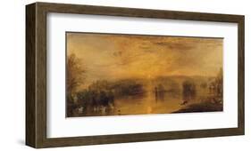 The Lake, Petworth. 1829-J M W Turner-Framed Giclee Print