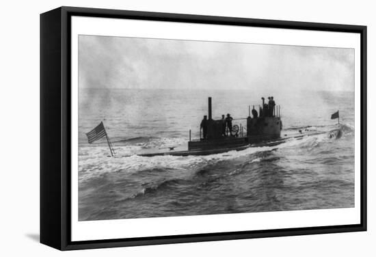 The Lake Submarine-null-Framed Stretched Canvas