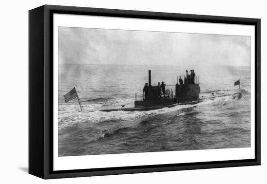 The Lake Submarine-null-Framed Stretched Canvas