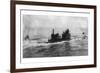 The Lake Submarine-null-Framed Art Print