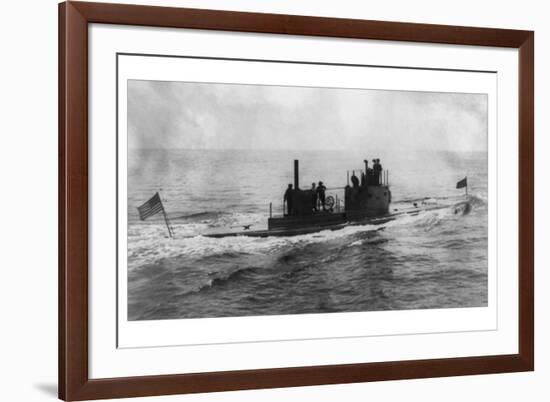 The Lake Submarine-null-Framed Art Print