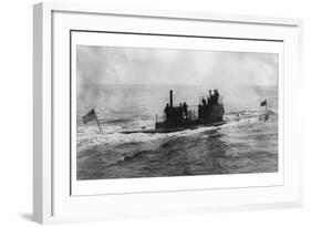 The Lake Submarine-null-Framed Art Print