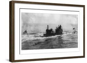 The Lake Submarine-null-Framed Art Print