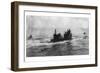 The Lake Submarine-null-Framed Premium Giclee Print